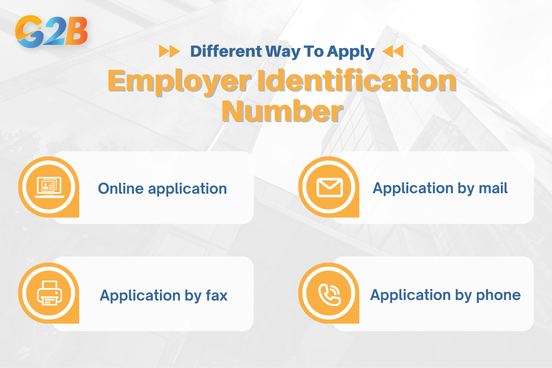 4 Different methods for applying for the EIN in the US
