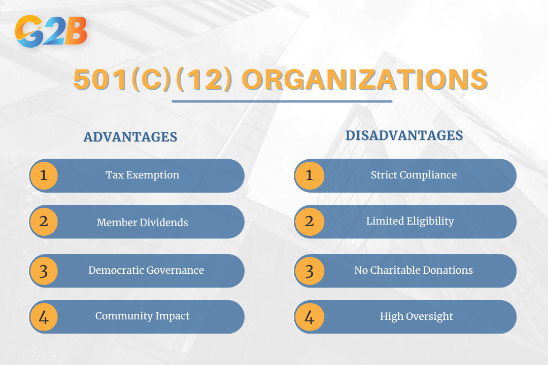 501(c)(12) organizations bring both benefits and limitations