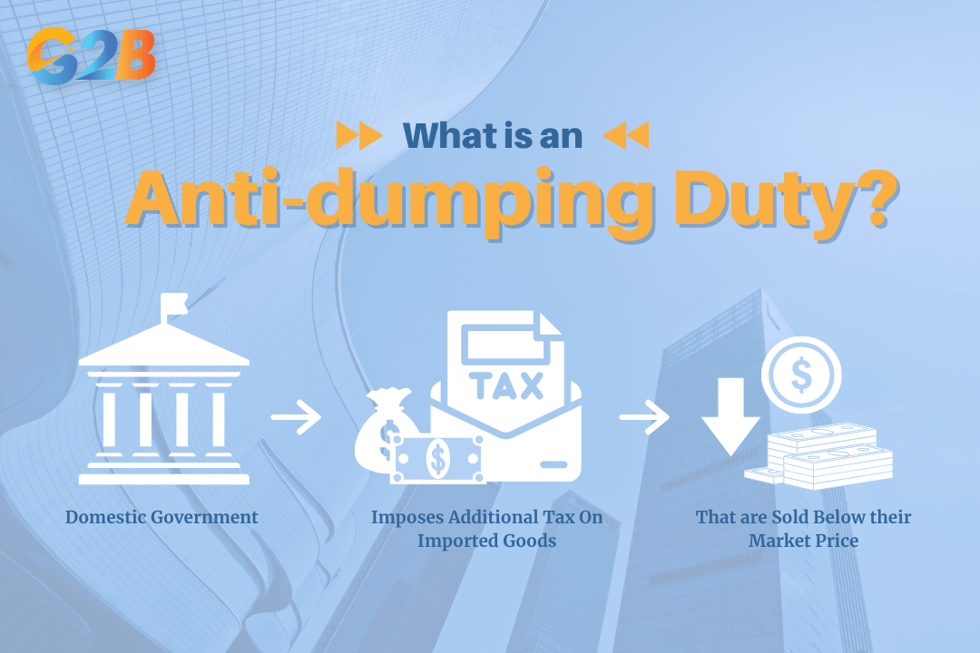 Anti-dumping duty is a special tariff imposed by the government on imported goods sold below their normal value