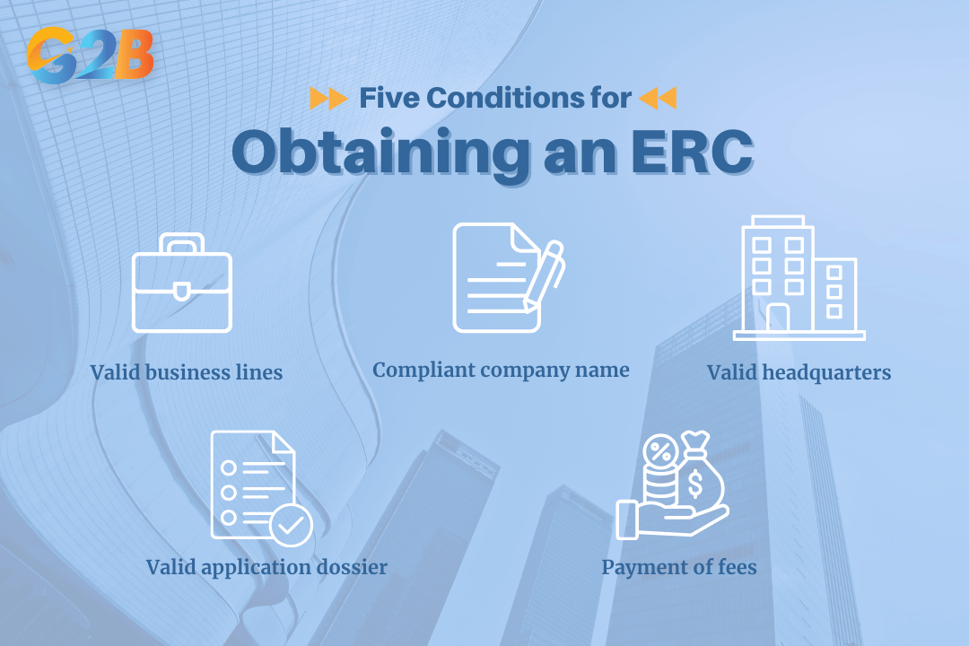 Five conditions for obtaining an Enterprise Registration Certificate