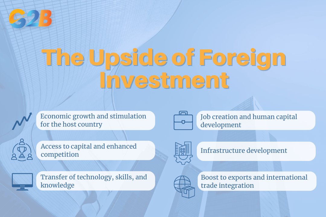 Foreign investment offers a multitude of benefits