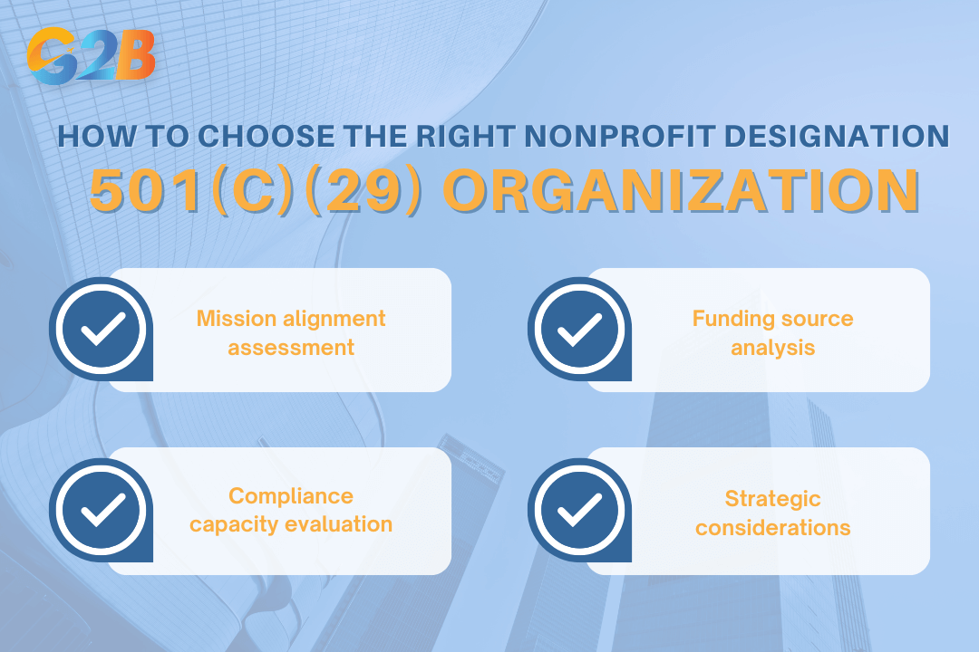 Four steps to choose the right nonprofit designation