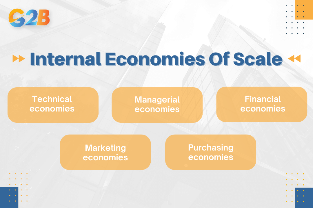 Internal economies are advantages generated by a company's own growth and strategic decisions