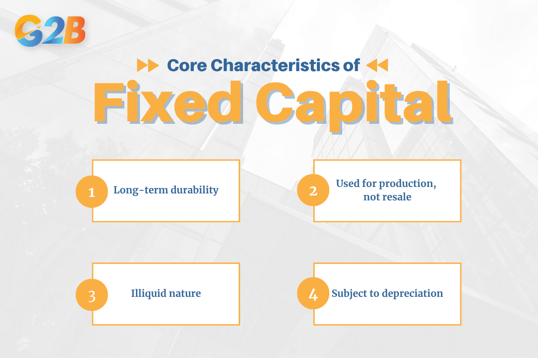 It is essential to understand the four defining characteristics that distinguish fixed capital from all other types of business assets