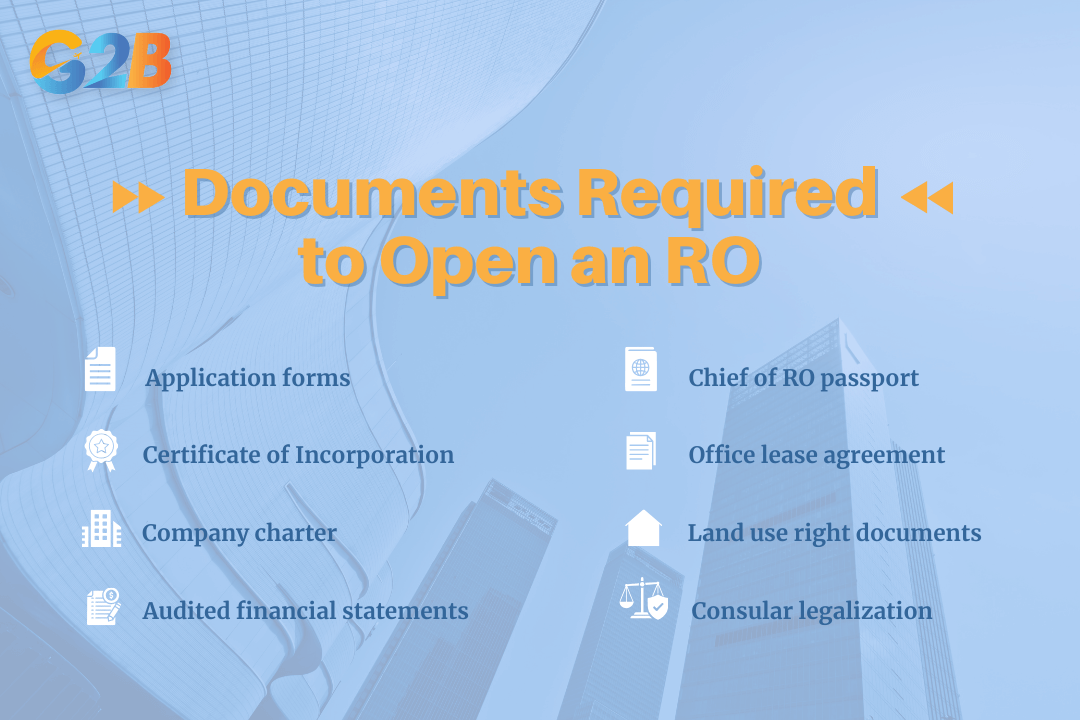 Key documents required to open a representative office in Vietnam