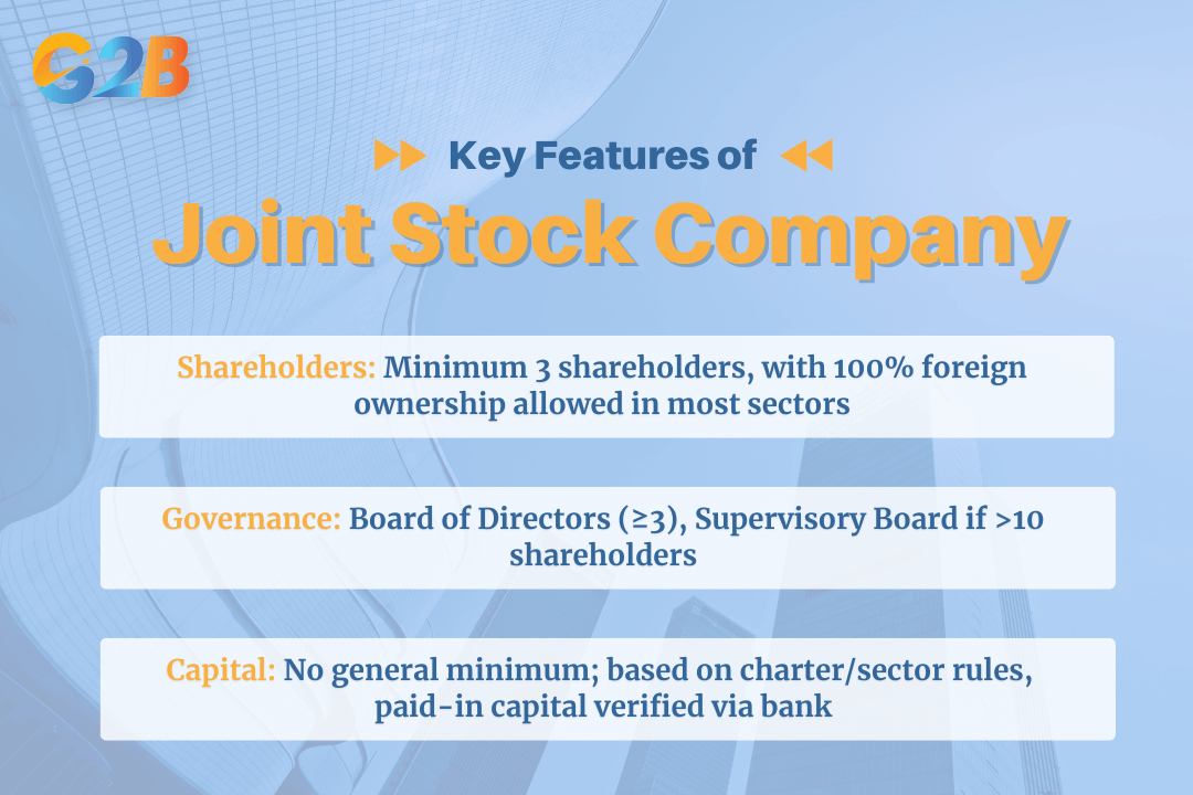 Key features of Joint Stock Company under Vietnam’s Enterprise Law 2020