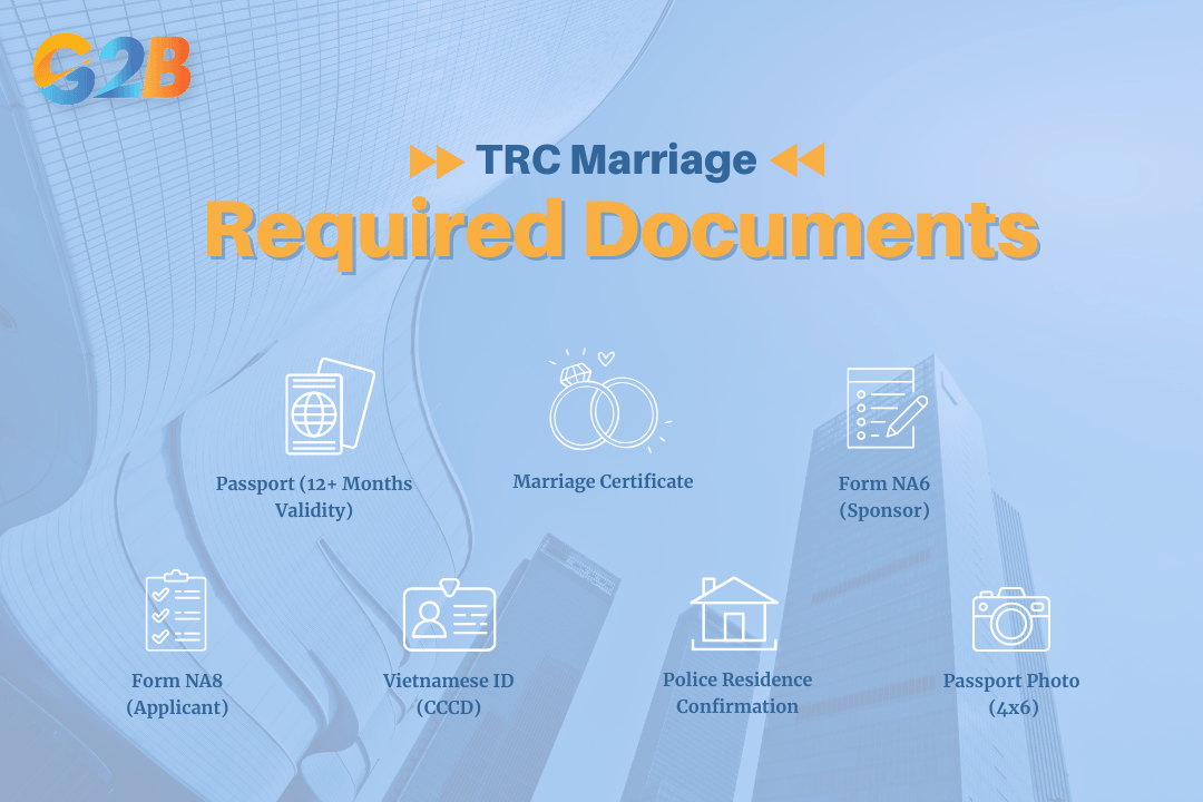 Marriage TRC applications require verified personal and relationship documents