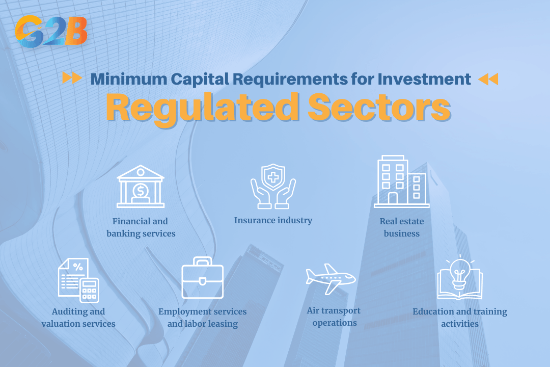 Minimum capital varies significantly across regulated sectors