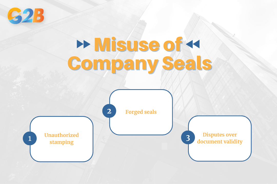 Misuse of company seals leads to severe legal consequences