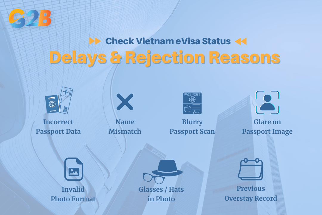 Reasons for Vietnam eVisa delays or rejection