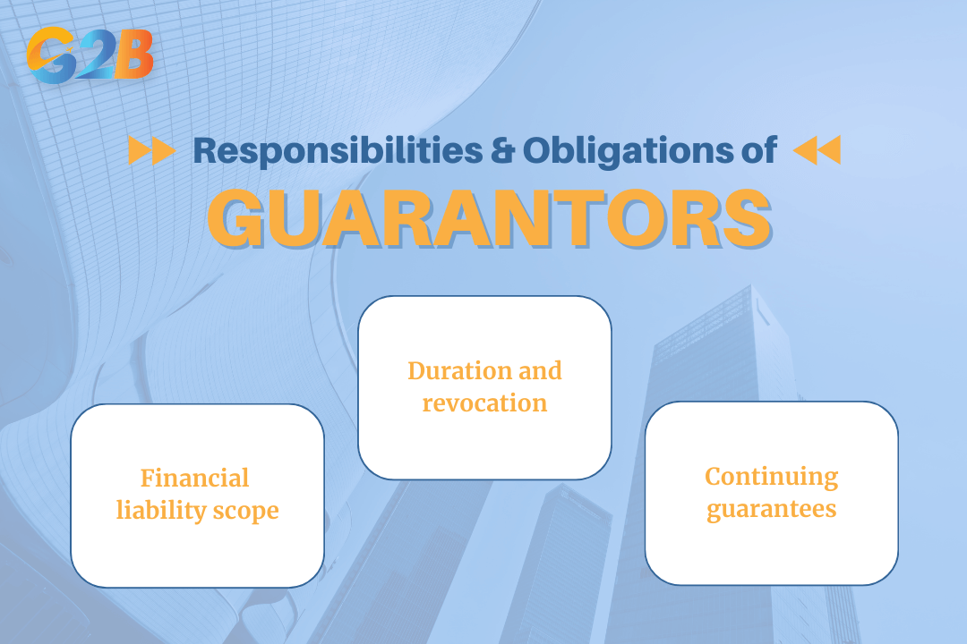 Responsibilities and obligations of a guarantor