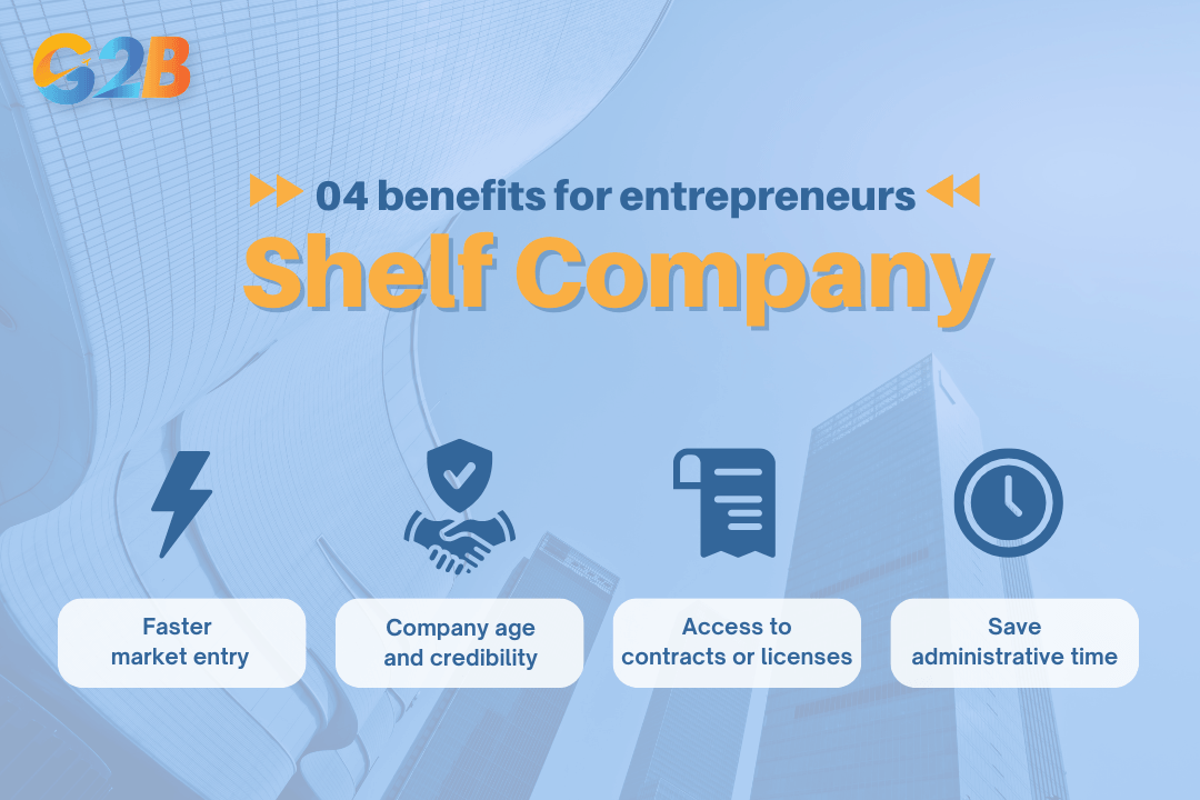 Shelf company brings four benefits for entrepreneurs