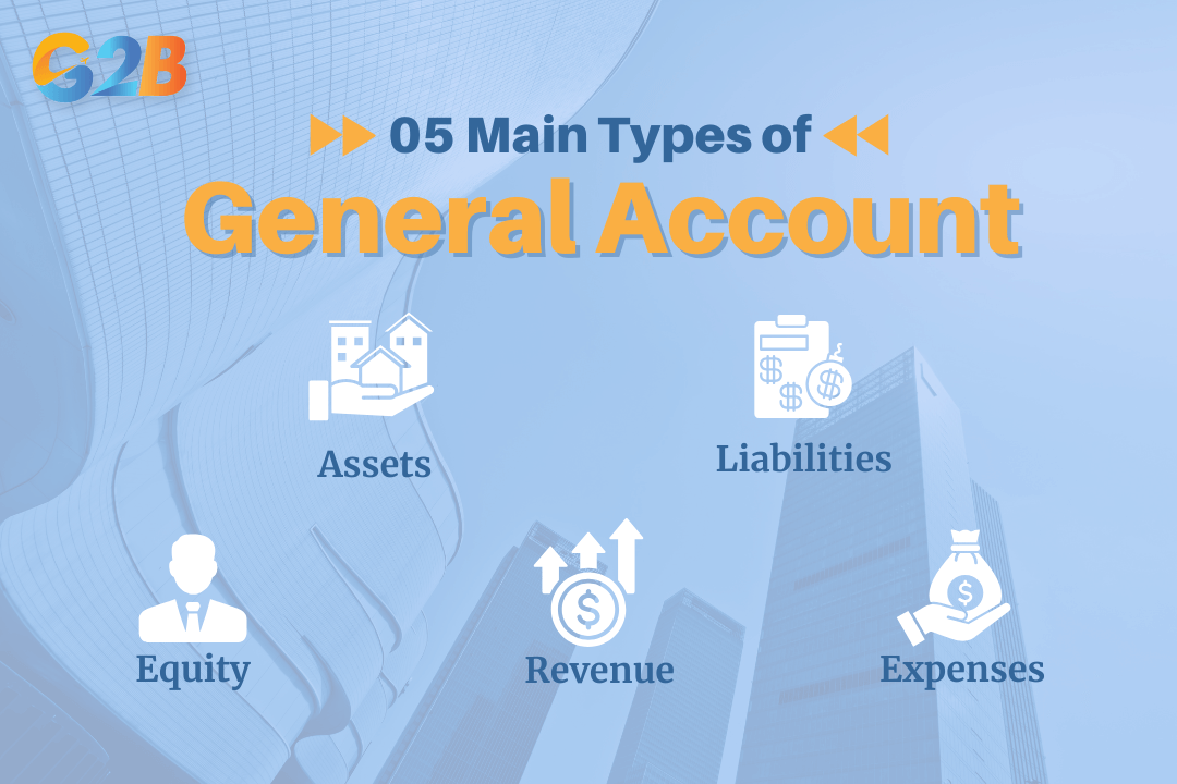 The 5 main types of general ledger accounts