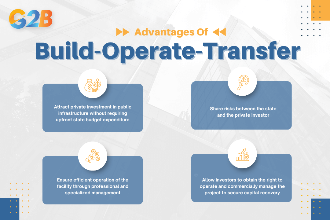 The BOT model offers a multitude of advantages for both the public and private sectors