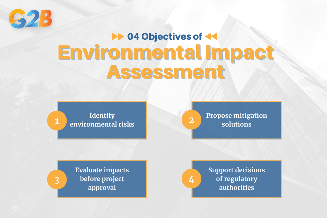 The Environmental Impact Assessment has 4 main objectives