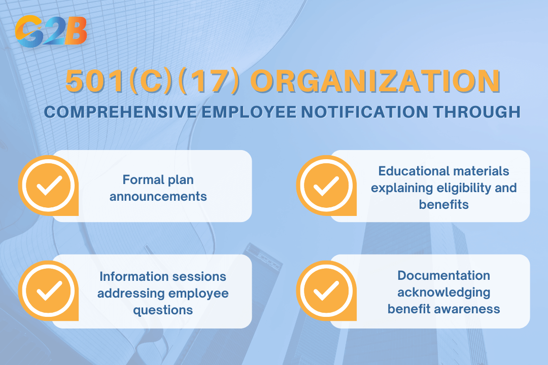 The final stage involves comprehensive employee notification