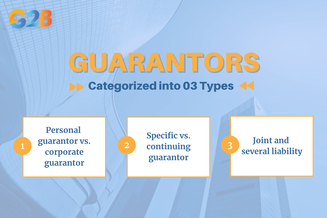The financial world categorizes guarantors based on the entity type