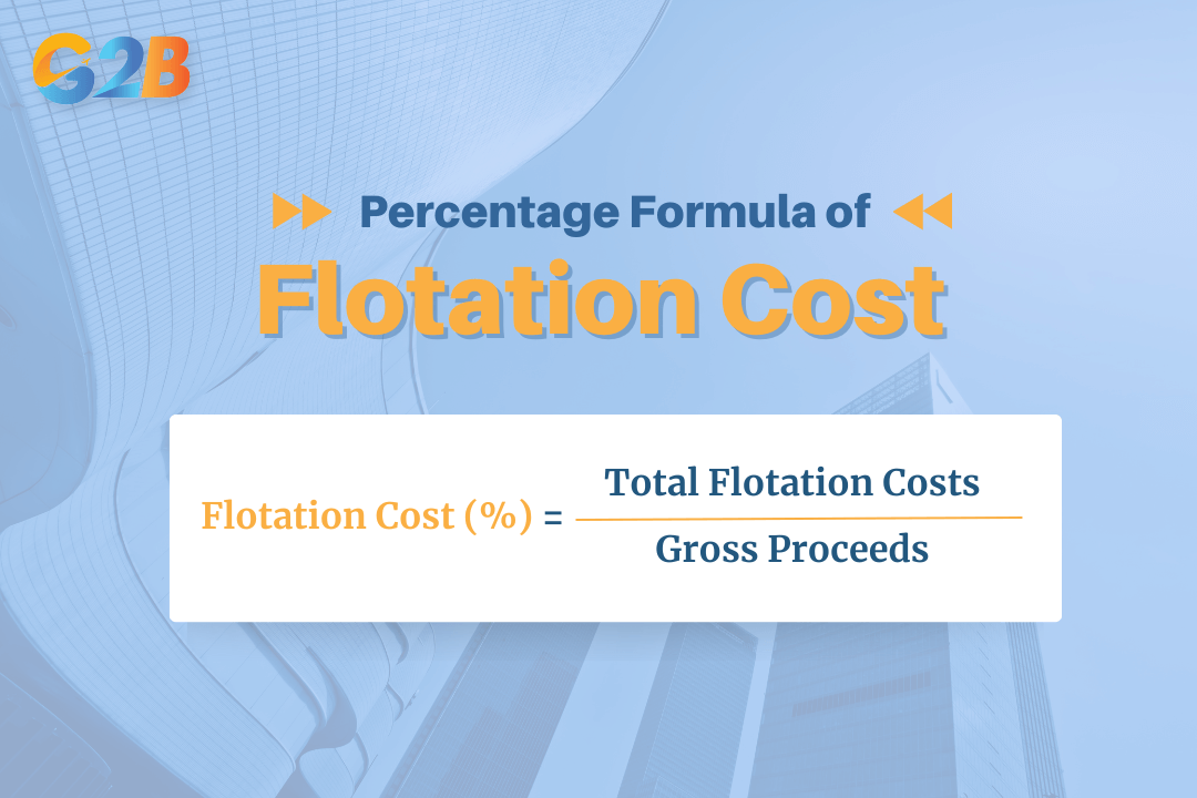 The flotation cost percentage formula