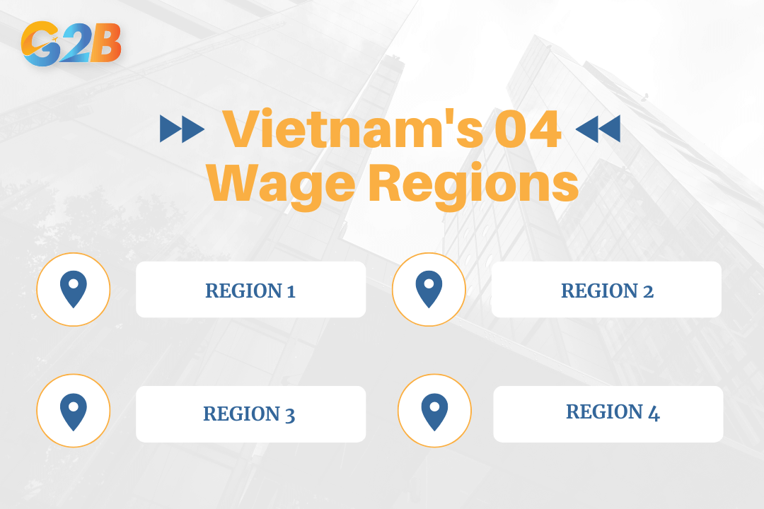 The Vietnamese government classifies provinces and cities into 04 distinct regions