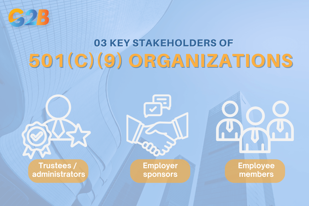 There are 3 key stakeholders with critical roles in VEBA operations