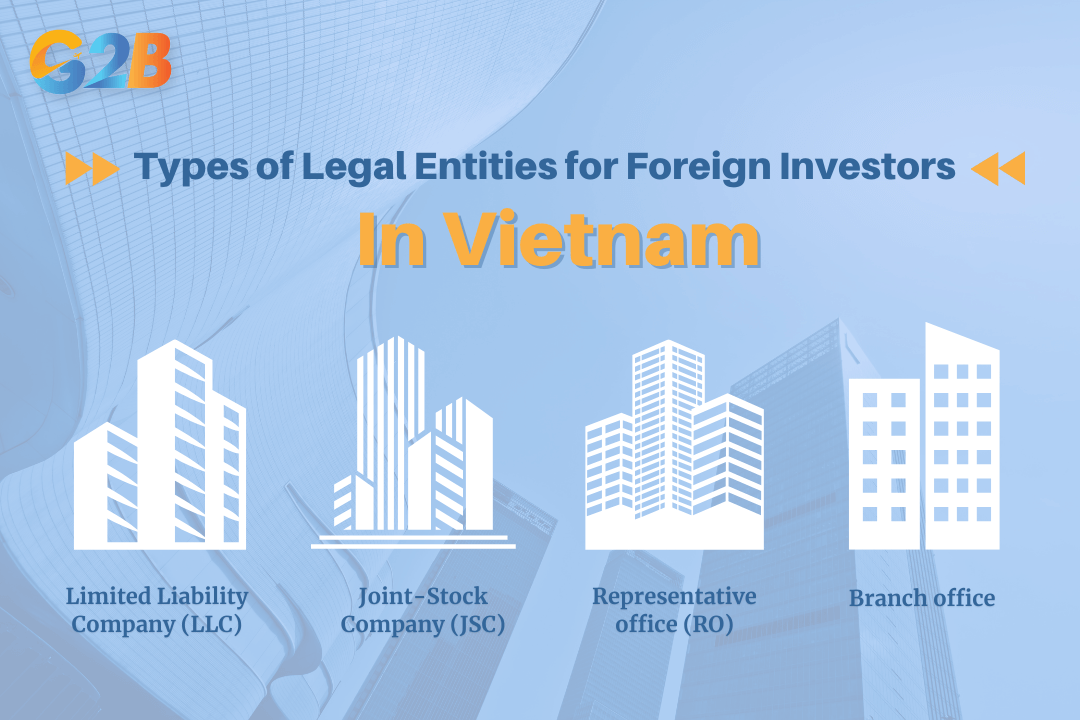 There are 4 common types of legal entities for foreign investors
