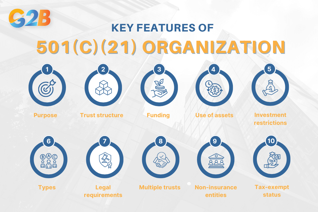 There are many key features of a 501(c)(21) organization