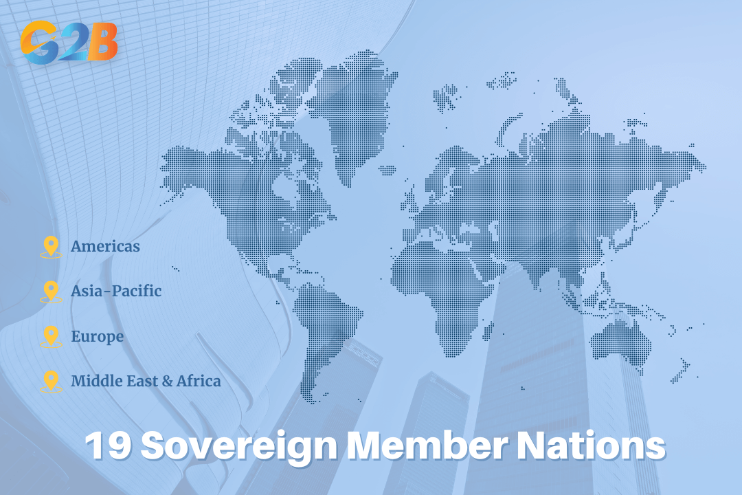 The 19 sovereign member nations span every continent