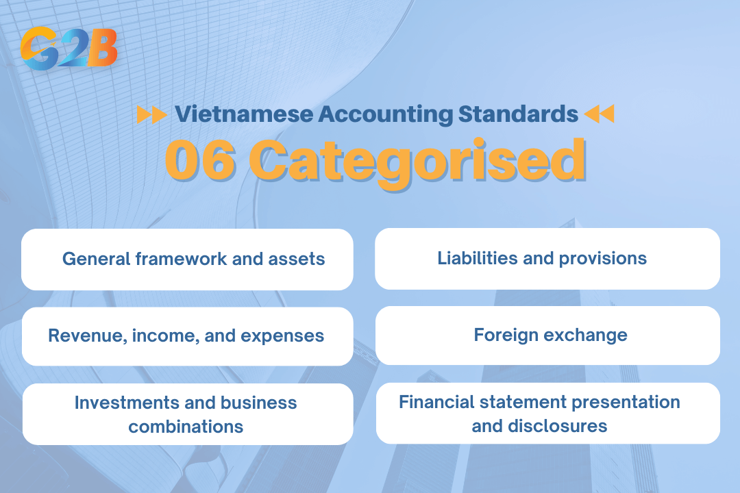 30 Vietnamese Accounting Standards categorised for clarity